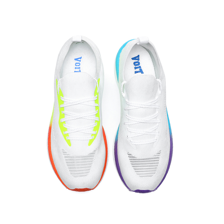 VOIT Running Shoes Unisex Low Top Left White Mismatched