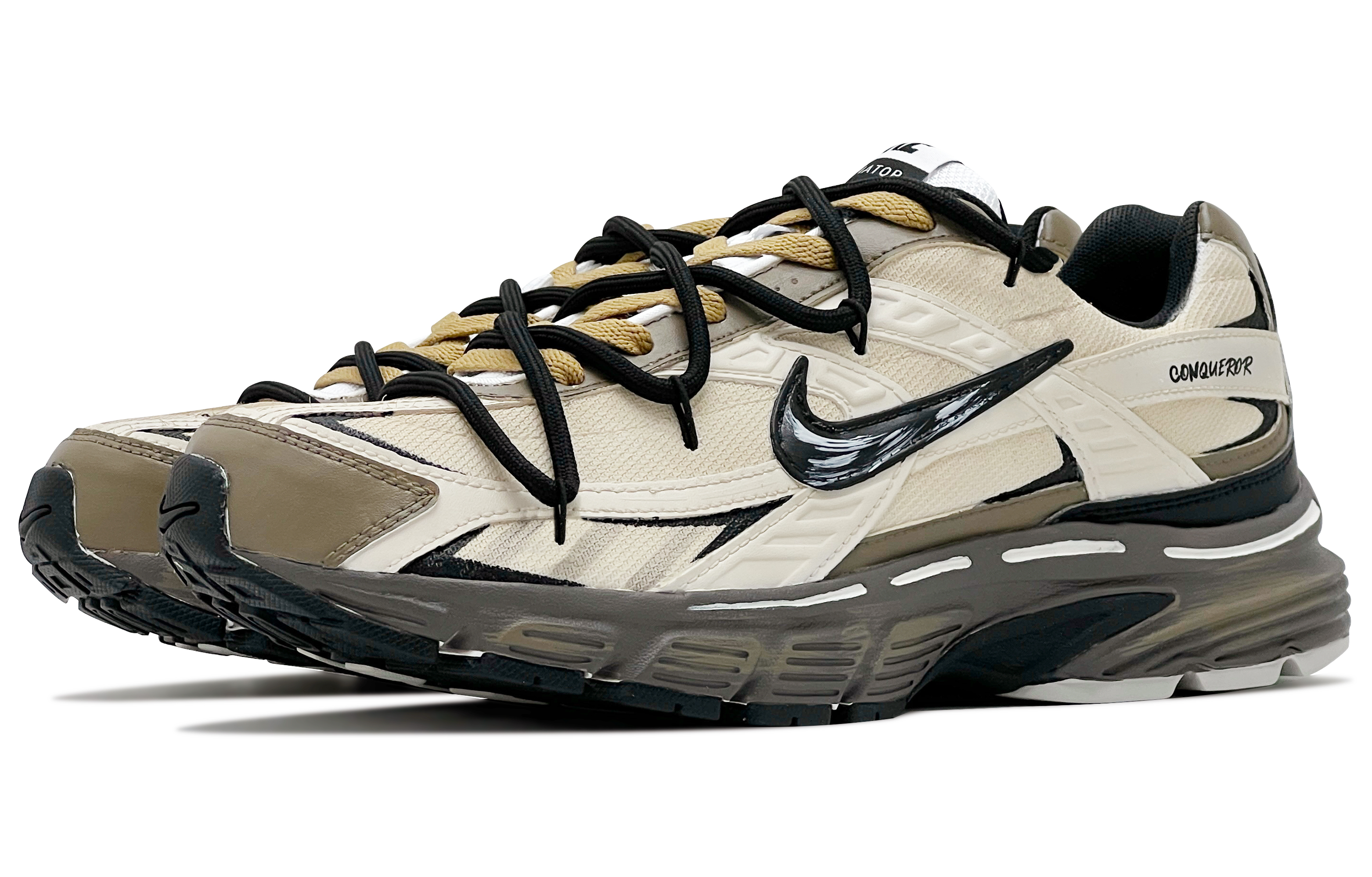 Nike Initiator Cushioning Breathable Low top Casual City Commuting Running Shoes Men’s Beige Brown