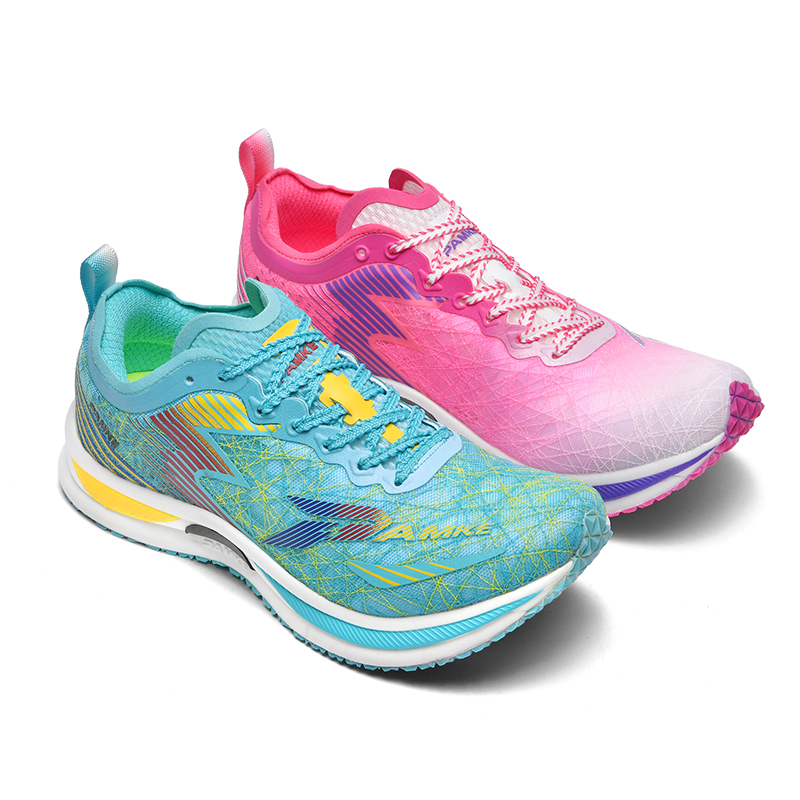 PANKE Running Shoes Unisex Low Top White Rose Red