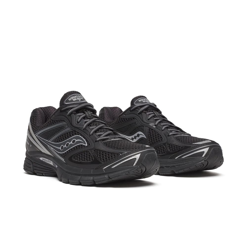 Saucony ProGrid Guide 7 Slip Resistant Abrasion Resistant Low top Running Shoes Men’s Black