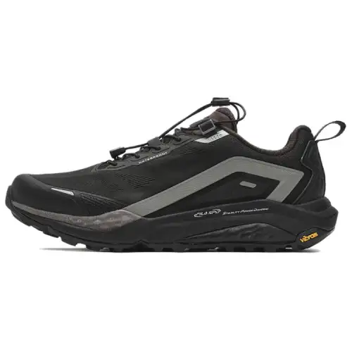 FILA SPD LYNX 2 Abrasion Resistant Breathable Low top Trail Running Shoes Men's Black Gray