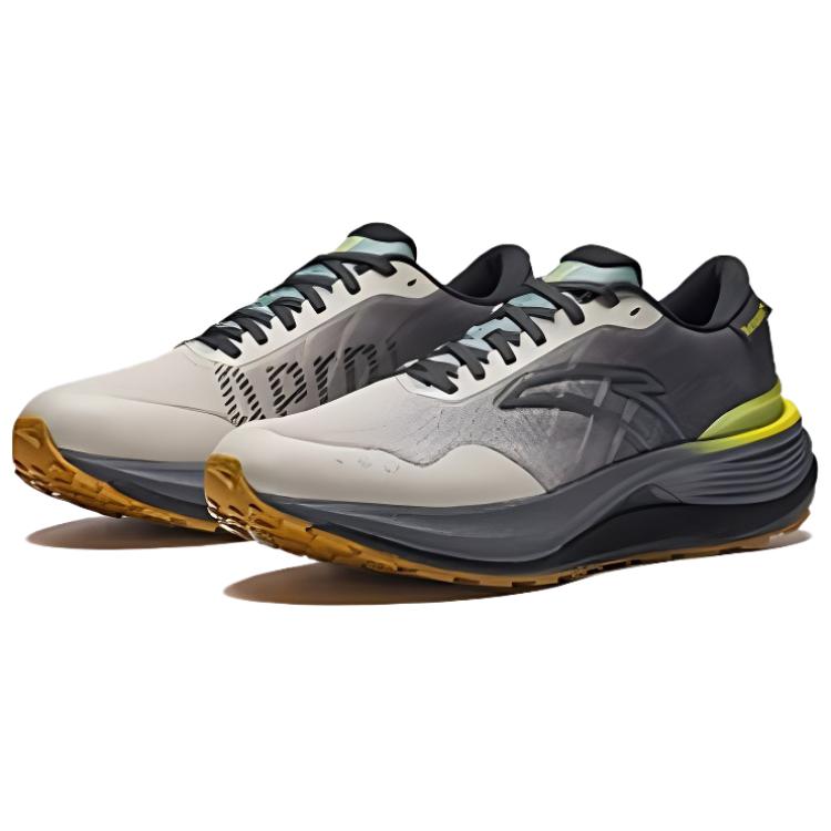 Anta Champion 3PRO Fabric Slip Resistant Abrasion Resistant Low top Running Shoes Men’s Beige Gray Green