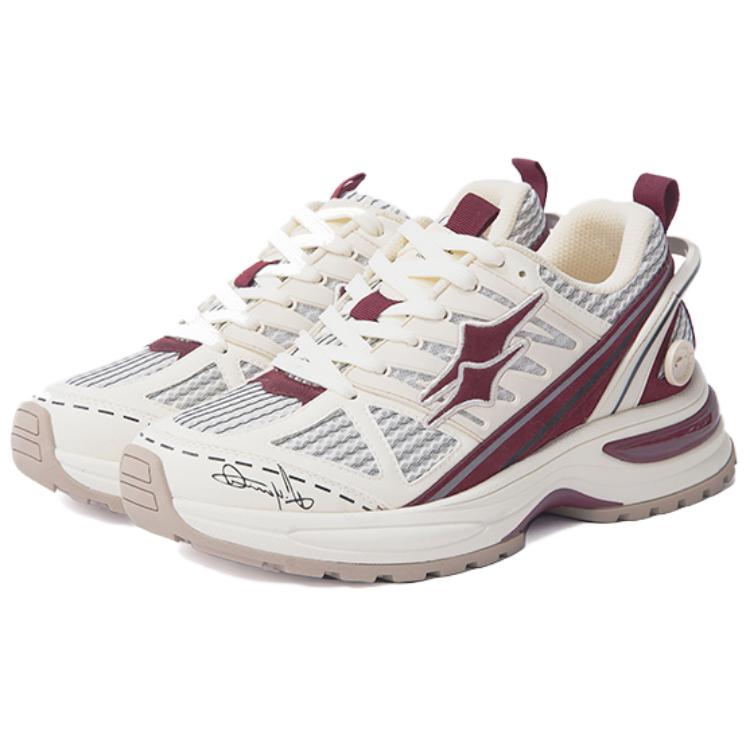 KILLWINNER Slip Resistant Abrasion Resistant Low top Casual City Commuting Running Shoes Unisex White Red