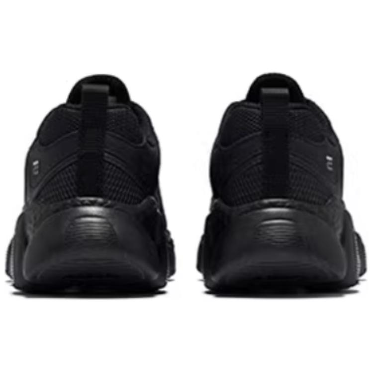 Erke Synthetic Leather, Textile Slip Resistant Abrasion Resistant Low top Casual Running Shoes Women’s Black