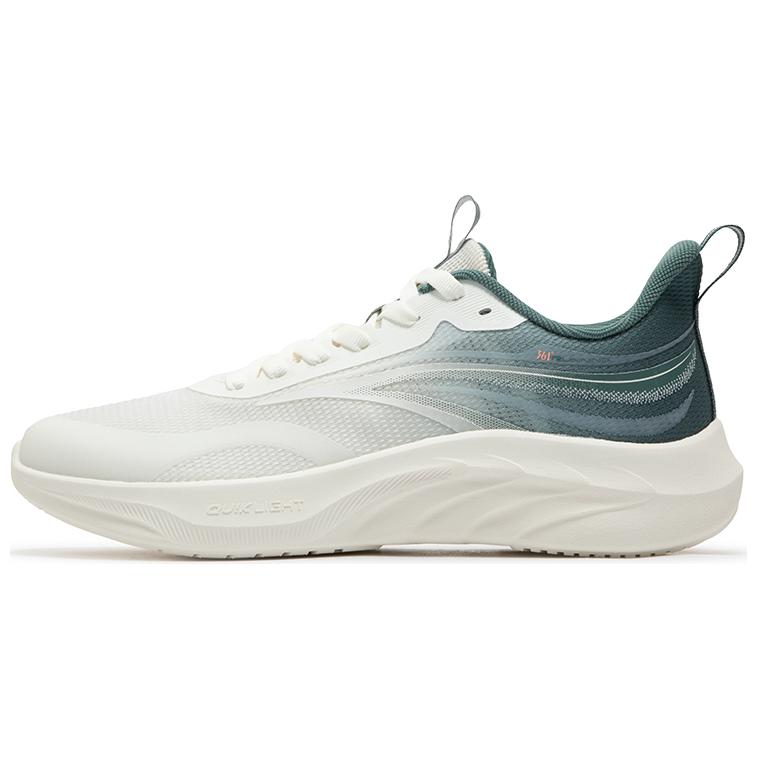 361° Abrasion Resistant Low top Casual Running Shoes Men’s White Green