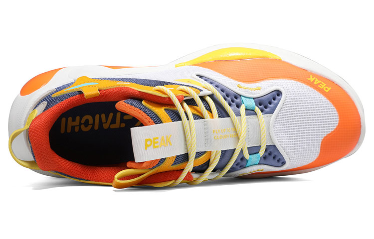 PEAK Yun Ji Fashion Running Shoes Unisex White Orange