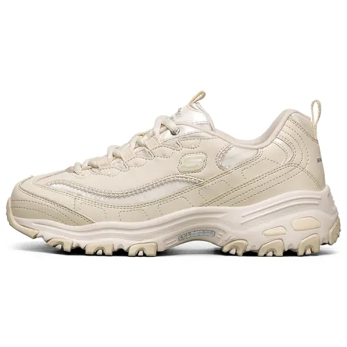 Skechers D'Lites 1.0 Low Sneaker Gs White Women's
