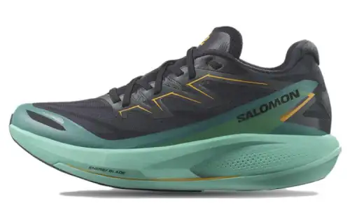 SALOMON Phantasm 2 Cushioning Breathable Low top Running Shoes Women's Black Green