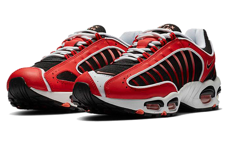 Мужские кроссовки Nike Air Max Tailwind (красно-черно-белые) — Красныйчёрныйбелый — фото 3
