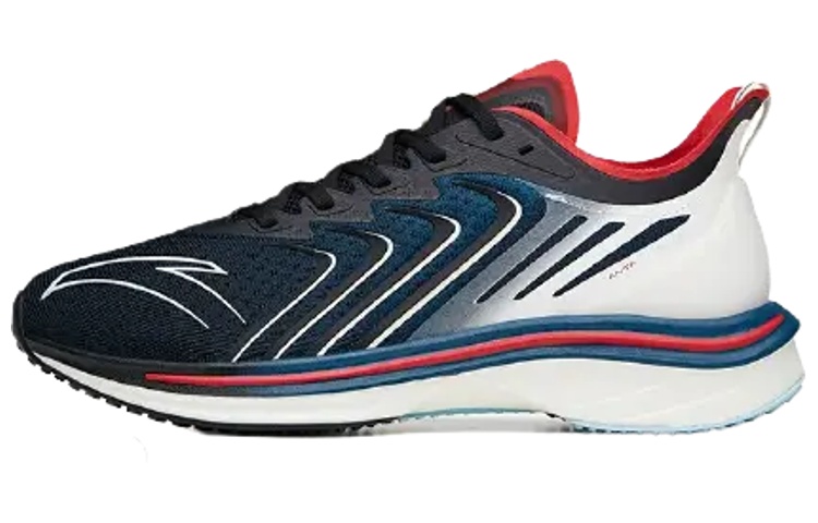 ANTA MACH 1.0 Running Shoes Men’s Low Top Black/Blue/White/Red