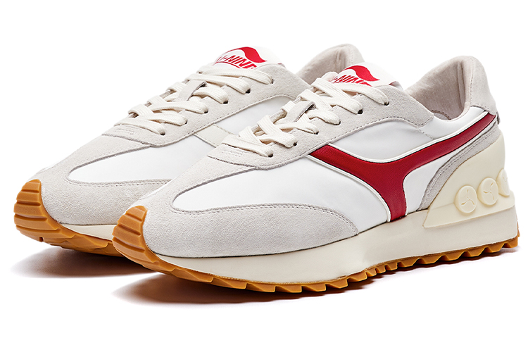 LI NING 1990 Classic Collection Cushioning, Wear Resistant Low top Running Shoes Men’s Red White