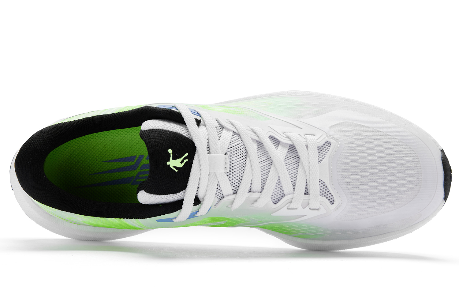 QIAODAN Flying Shadow 4.0 Racing Abrasion Resistant Breathable Low top Running Shoes Men’s White Green