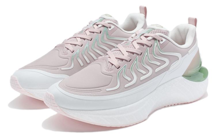 XTEP Wind And Fire 27 Cushioning Slip Resistant Low top Casual Running Shoes Women’s Pink White