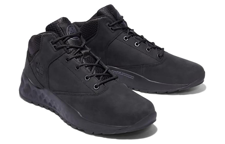 Timberland Solar Wave Leather Casual Abrasion Resistant Outdoor Boots Men’s Black