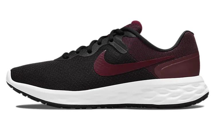 Nike Revolution 6 Next Nature Low Top Black/Red Women's