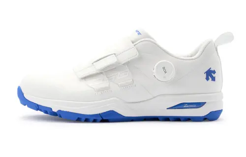 DESCENTE GOLF Non Slip And Waterproof Breathable Low top Golf Shoes Men's Blue White