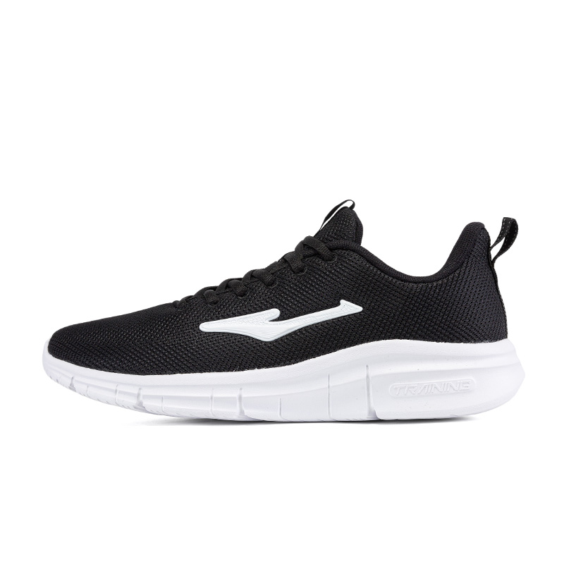 Erke Lightweight Rebound Low top Casual Running Shoes Men’s Black White