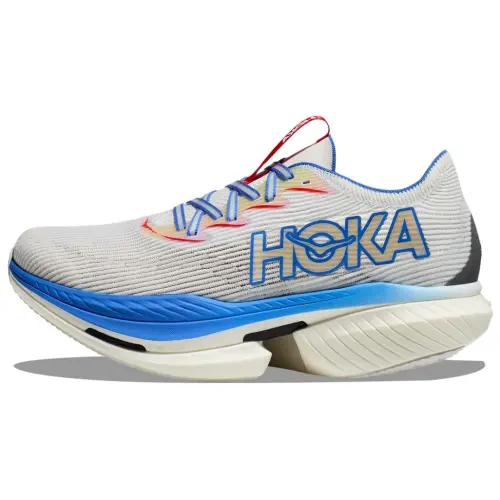 HOKA ONE ONE CIELO X1 Soft And Comfortable Slip Resistant Abrasion Resistant Low top Running Shoes Unisex Light Gray