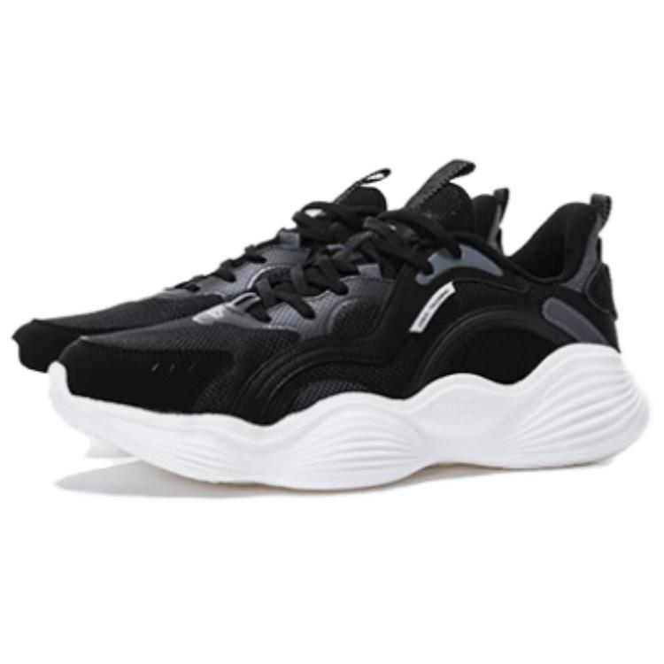 Erke Abrasion Resistant Breathable Low top Running Shoes Men’s Black White