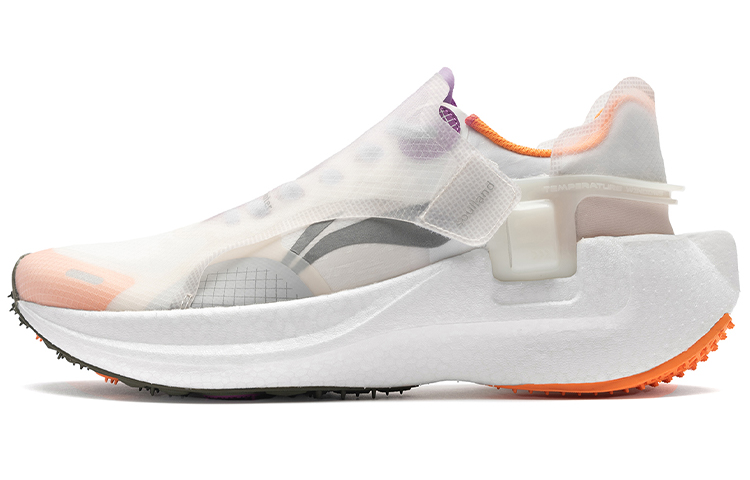 Soulland x Li Ning Ranger Cushioning Abrasion Resistant Lightweight Low top Running Shoes Men's White Orange