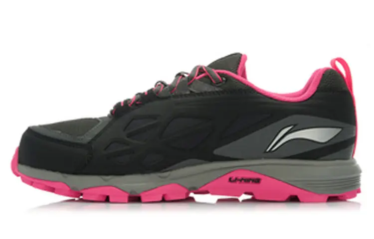 Li Ning Running Shoes Women's Low Top Black/Gray/Pink