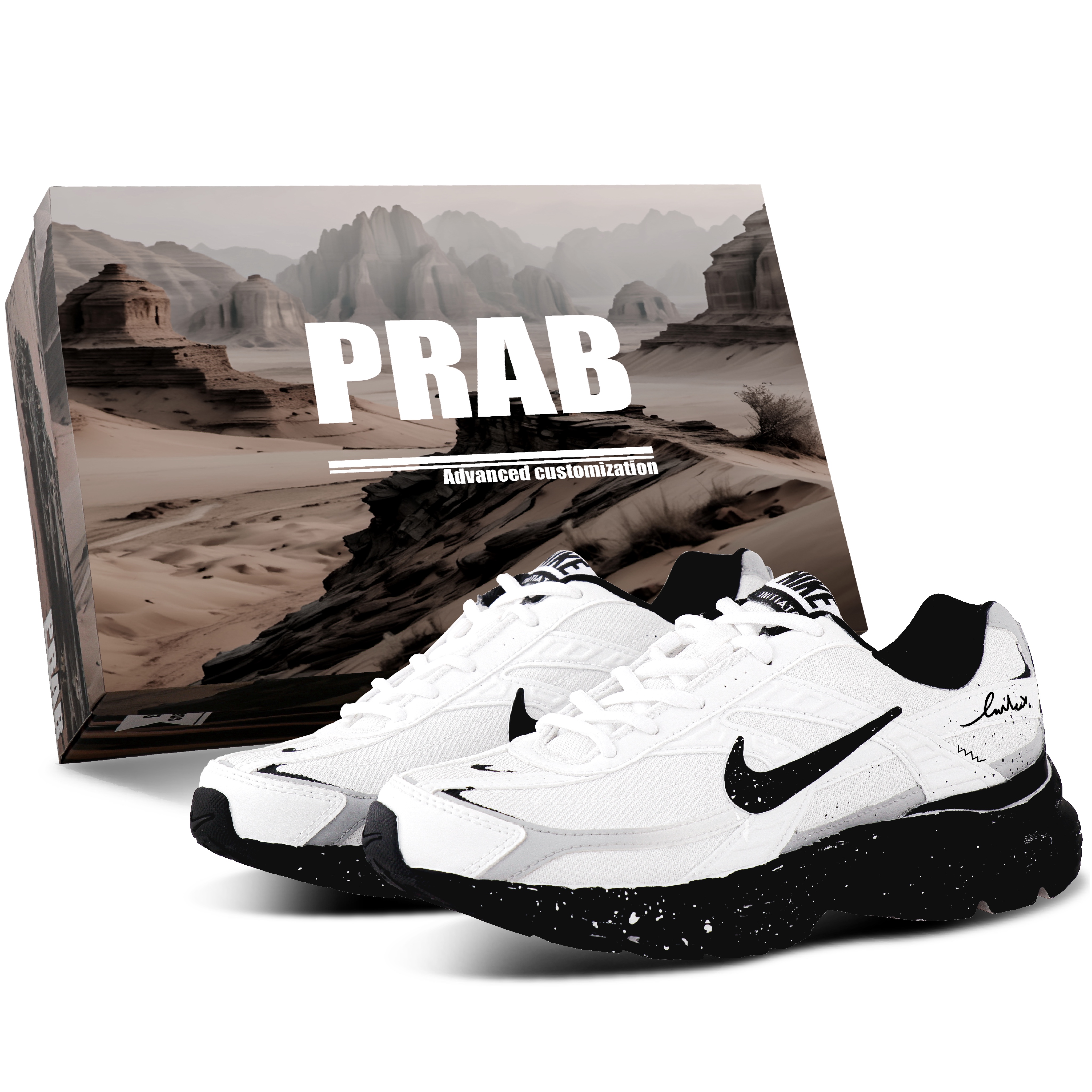 Nike Initiator Cushioning Breathable Support Low top Running Shoes Unisex White