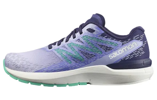 SALOMON Sonic 5 Comfortable Fabric Abrasion Resistant Low top Running Shoes Women's Purple