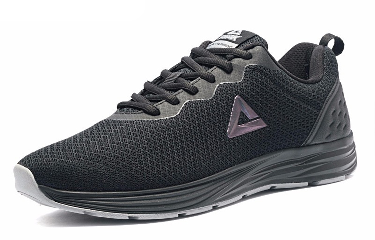 PEAK Versatile Cushioning Slip Resistant Abrasion Resistant Breathable Low top Running Shoes Men’s Black