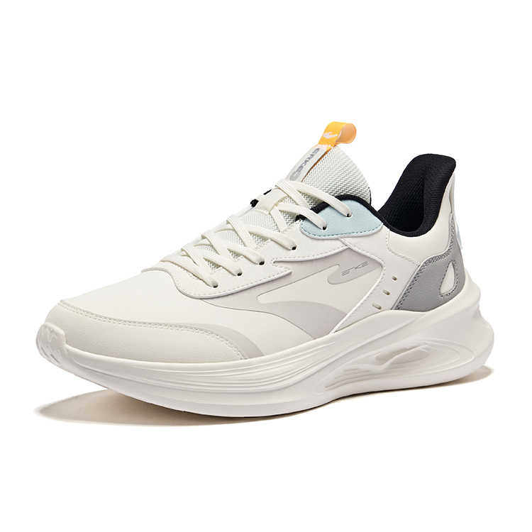 Erke Leap 2.0 Cushioning Rebound Waterproof Running Shoes Men’s Microcrystal White Wild Gray