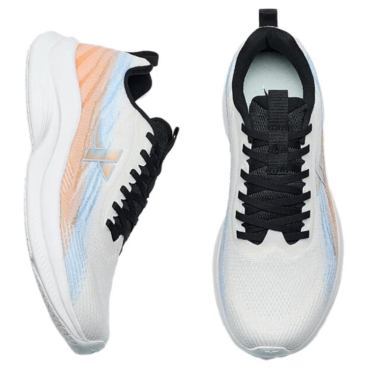 XTEP Breathable And Resilient Low top Running Shoes Men’s White Blue Orange