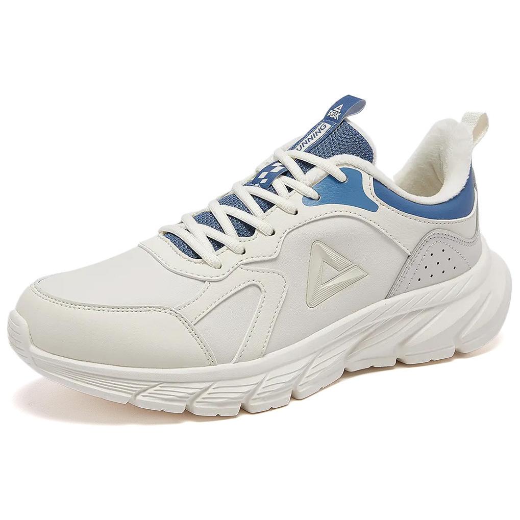 PEAK Slip Resistant Abrasion Resistant Low top Casual Running Shoes Men’s White Blue