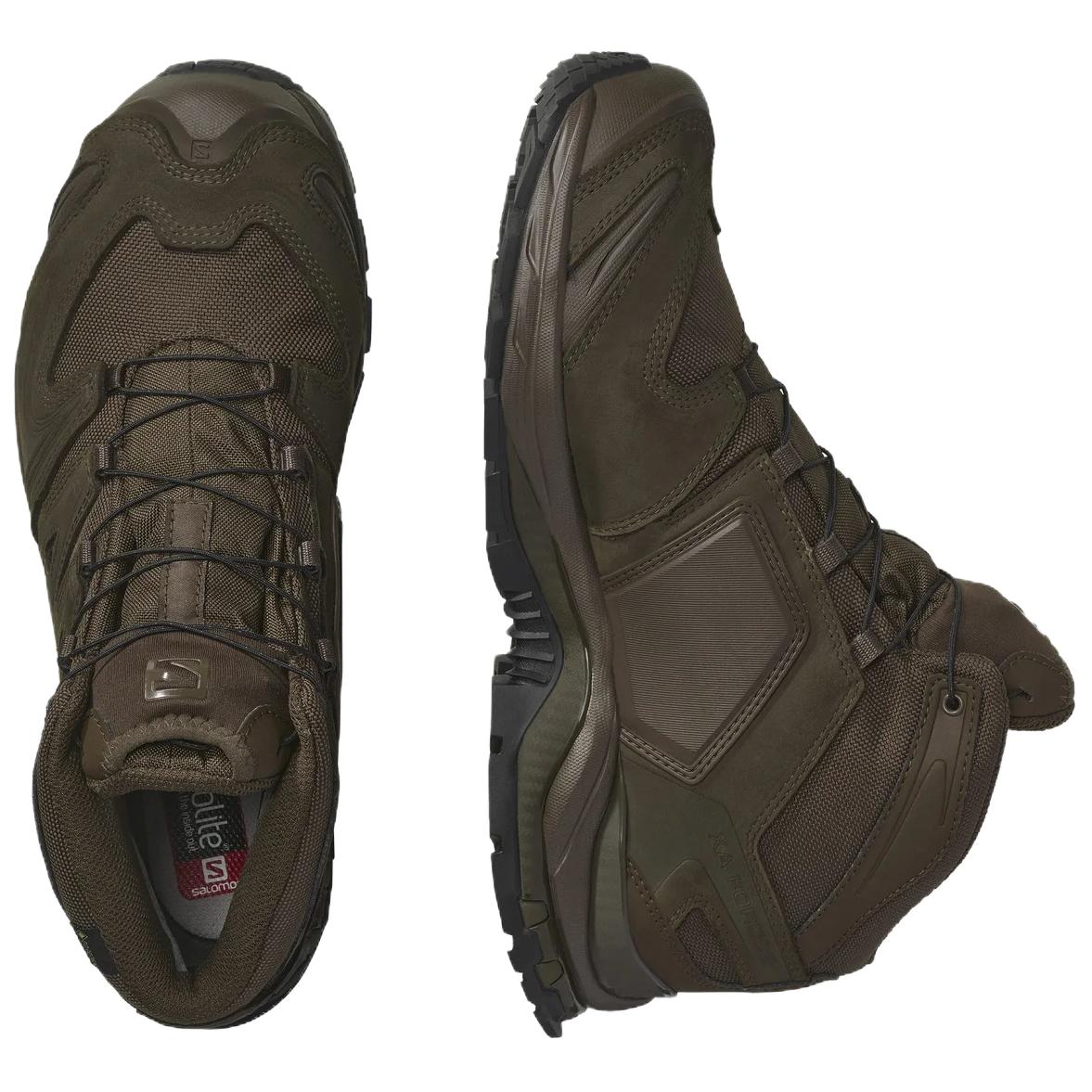 SALOMON XA FORCES Slip Resistant Abrasion Resistant Mid top Outdoor Shoes Unisex Brown