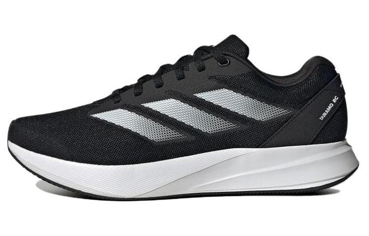 Adidas Duramo RC comfortable mesh fabric shock-absorbing, wear-resistant and rebound low-top training, sprinting and racing running shoes, same style for men and women, black and white