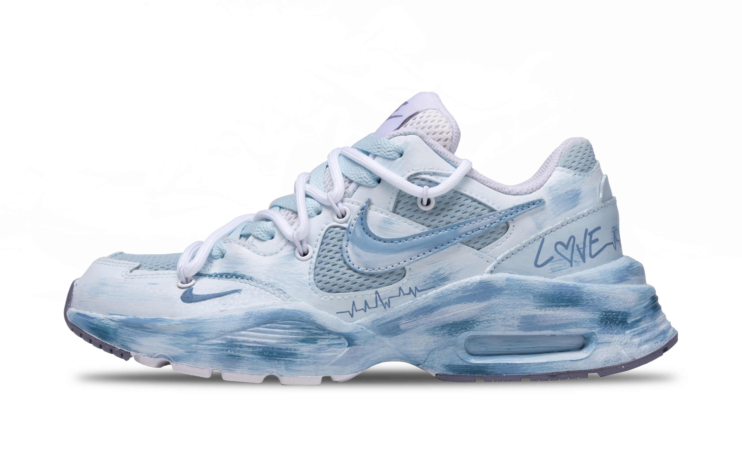 Nike Air Max Fusion Low top Running Shoes Women’s Blue Pink