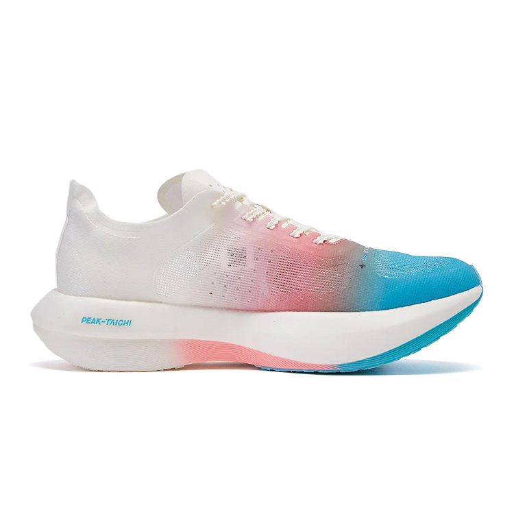 PEAK UP30 2.0 Cushioning Slip Resistant Abrasion Resistant Rebound Low top Marathon Running Shoes Men’s White Red Blue
