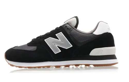 New Balance 574 Series Retro Jogging Shoes Black