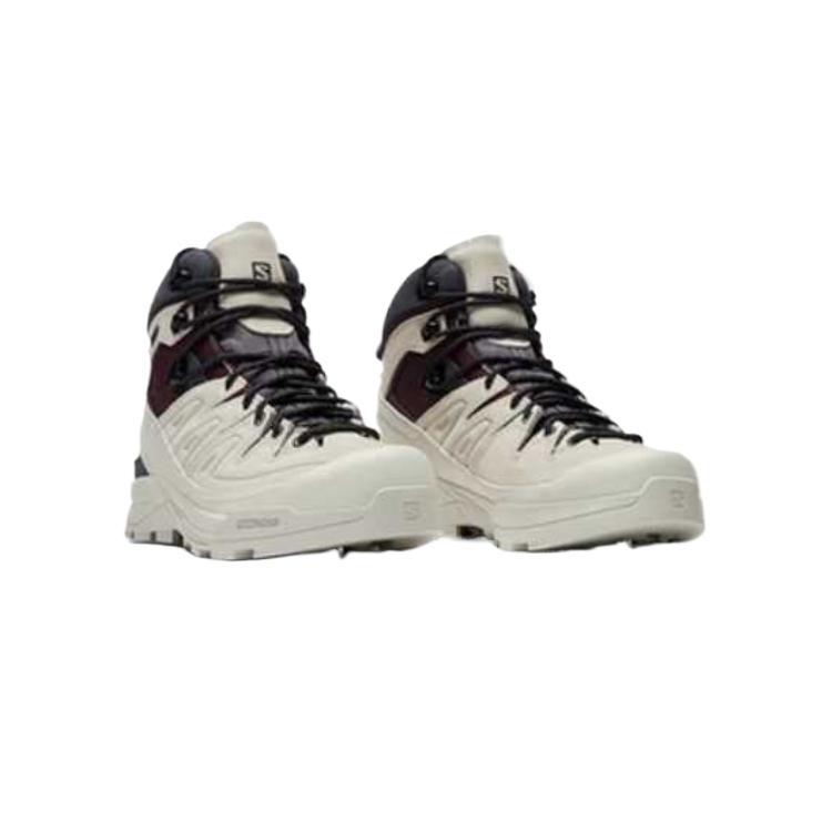 SALOMON X-ALP Cushioned Anti-Slip Wear-Resistant Waterproof And Breathable Mid-Top Running Shoes Unisex Greige