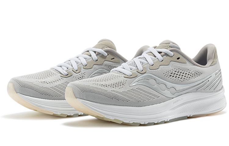 Saucony Ride Yutu 14 Cushioning Anti-Slip Wear-Resistant Breathability Low-Top Training Running Shoes Men’s Khaki Gray