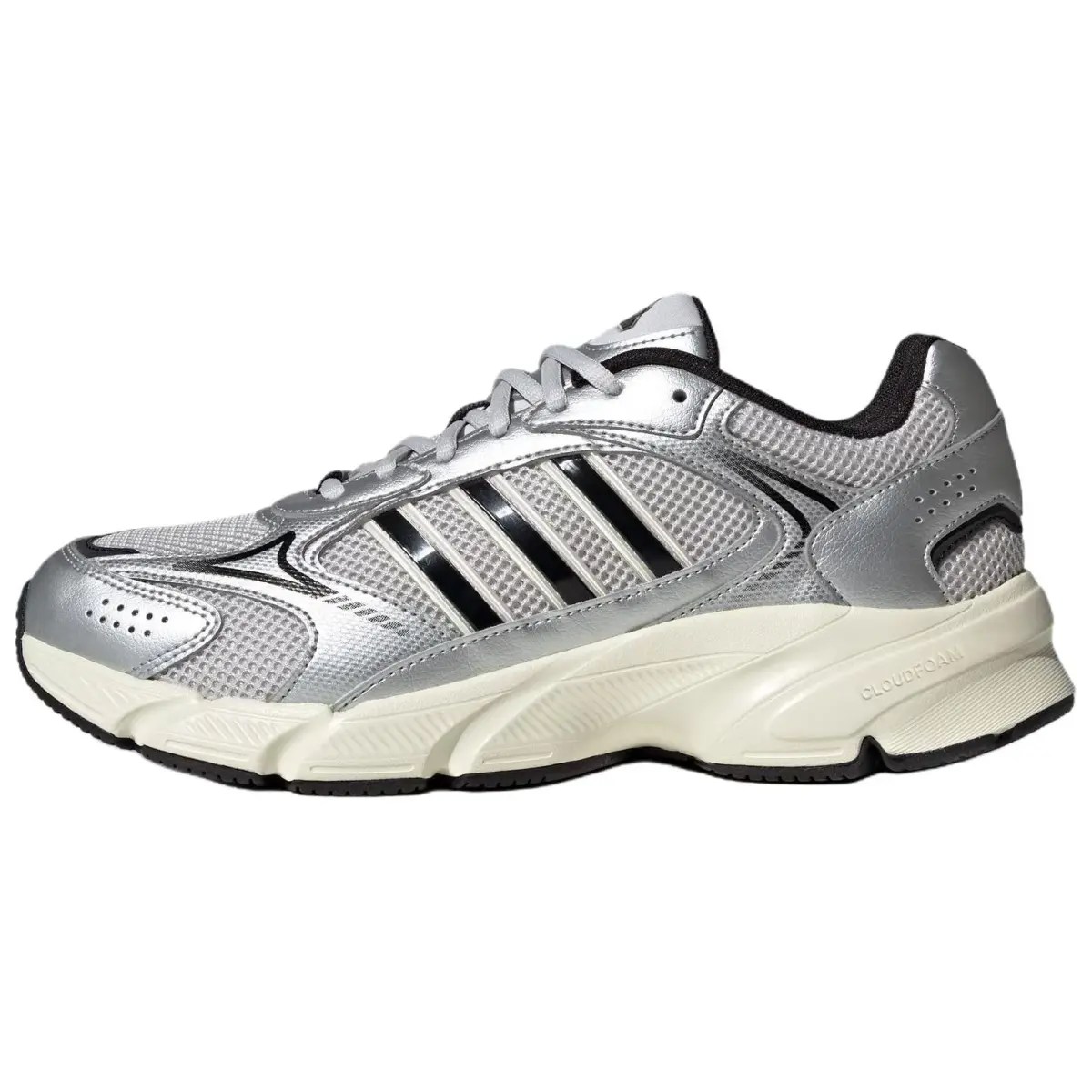 Adidas CRAZYCHAOS 2000 Comfortable And Lightweight Fabric Abrasion Resistant Low top Running Shoes Men's Silver Black