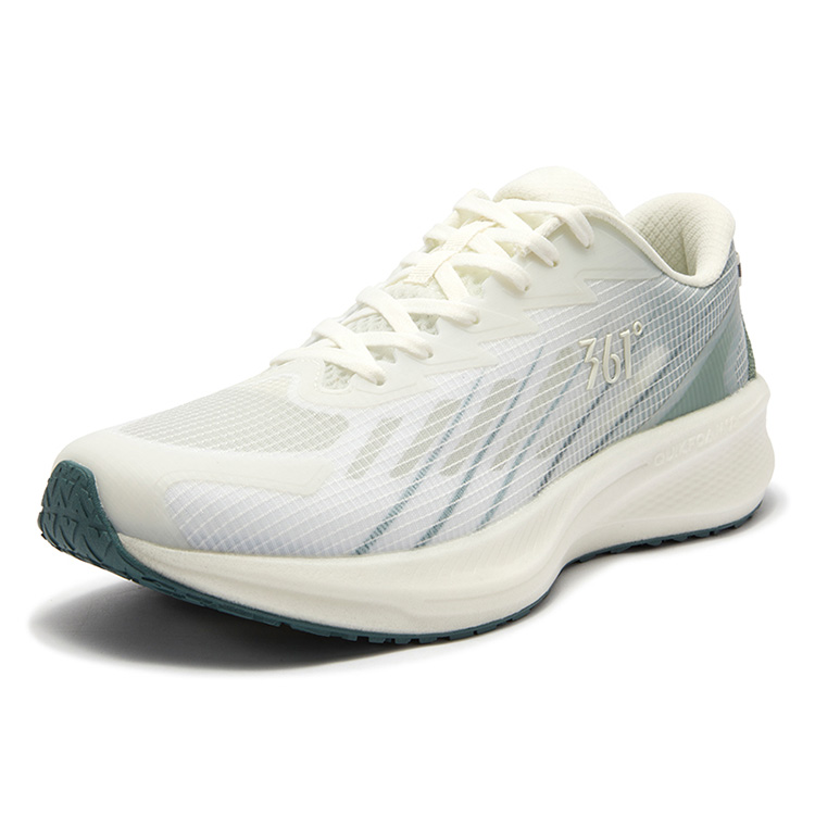 361° Sharp Sparkle Slip Resistant Abrasion Resistant Low top Casual Running Shoes Men’s White Redwood Green