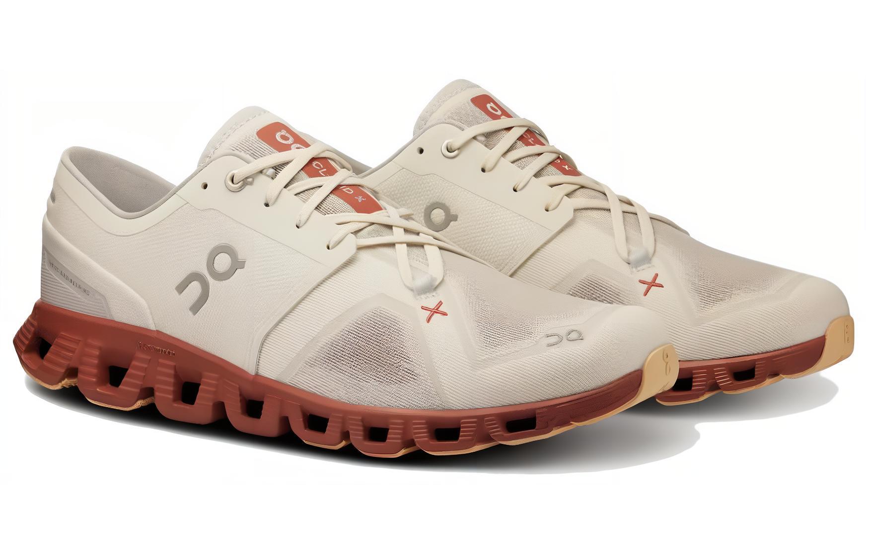 On Running Cloud X 3 Ice Auburn