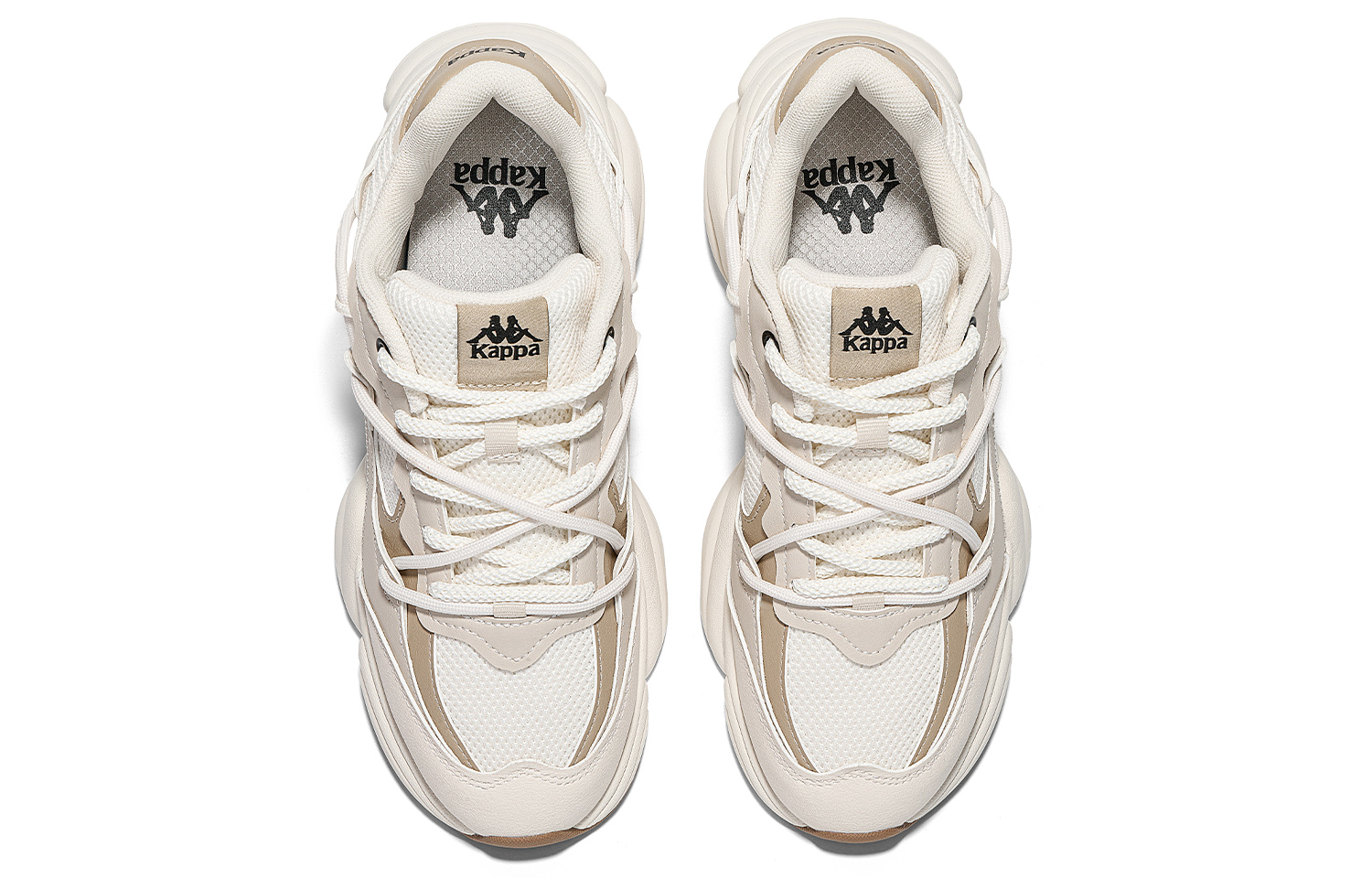 Kappa Slip Resistant Abrasion Resistant Low top Casual Running Shoes Unisex Malt Beige Brown