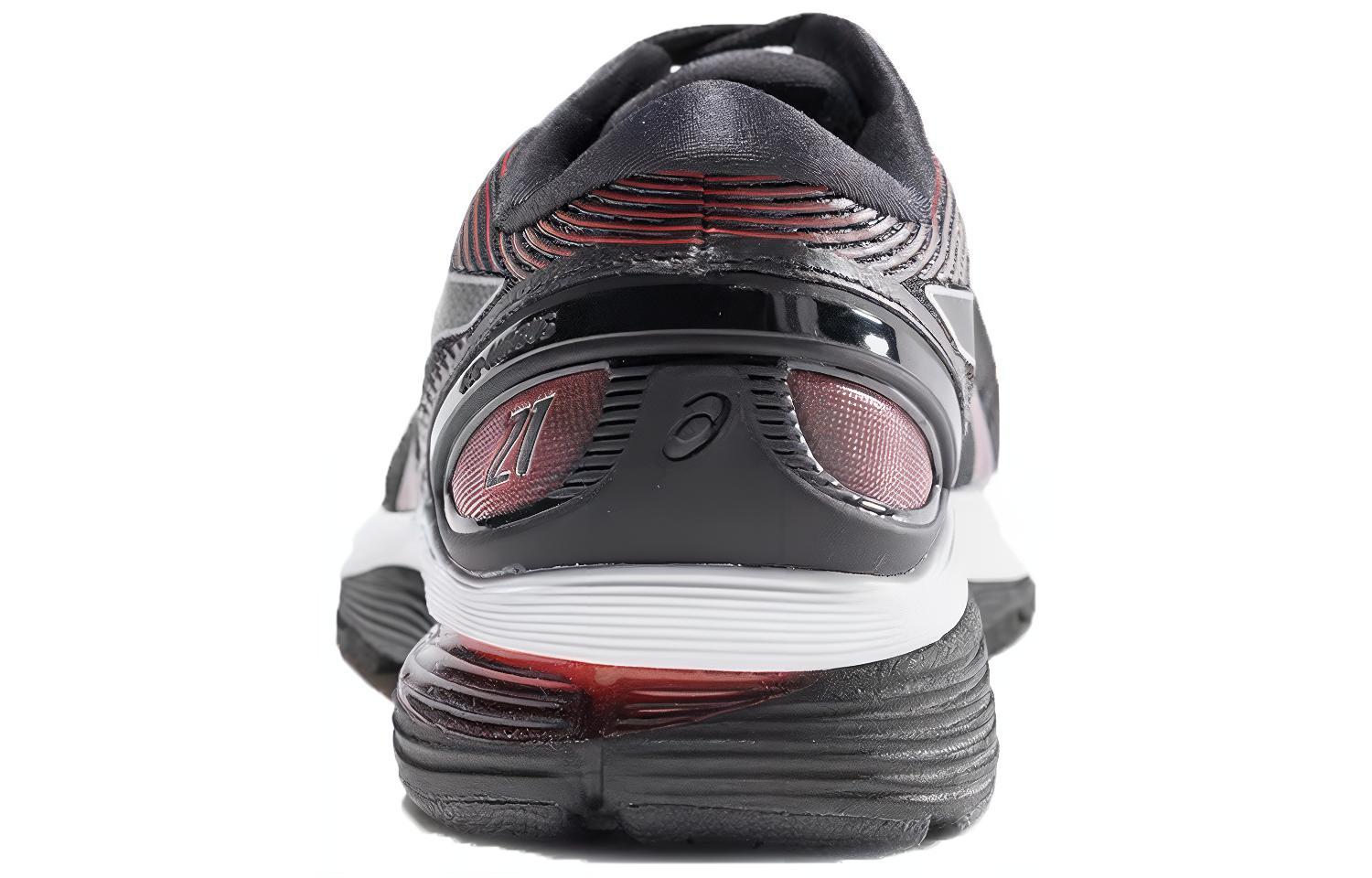 Кроссовки ASICS GEL-Nimbus 21 (черно-красный) — Чёрный / красный — фото 4