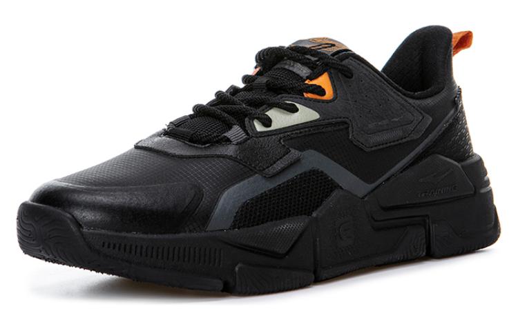 Erke Cushioning Abrasion Resistant Lightweight Low top Running Shoes Men’s Black
