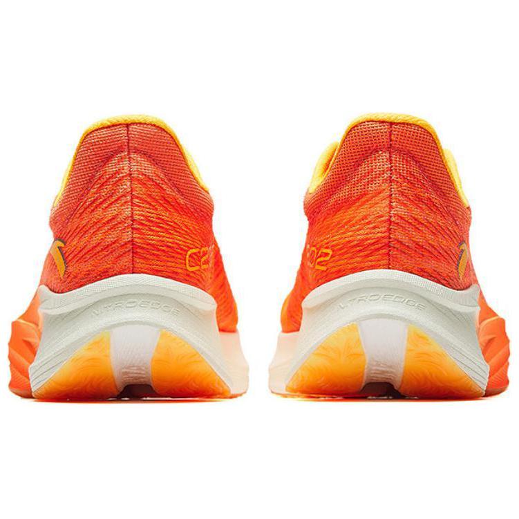 Anta C202 5 Fabric Slip Resistant Abrasion Resistant Low top Marathon Running Shoes Men’s Orange