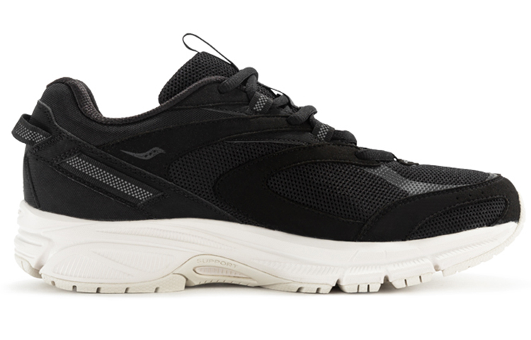 Saucony Cohesion 2K Cushioning Slip Resistant Abrasion Resistant Low top Running Shoes Unisex Black White
