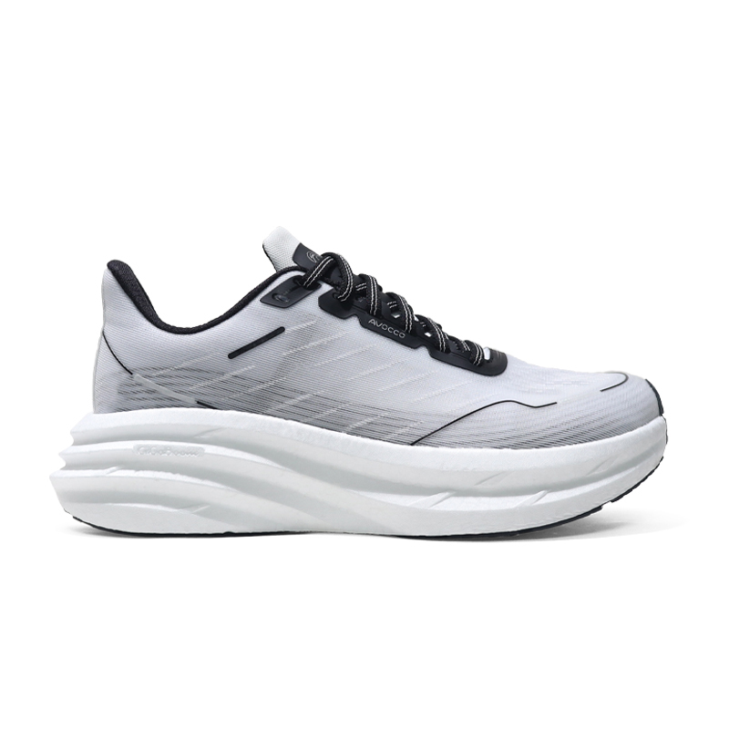 AVOCCO Low top CPU Outsole Running Shoes Unisex Black White