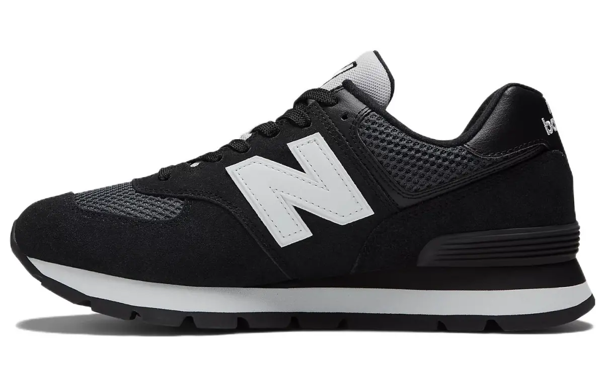 574 New Balance Rugged 'Black White'