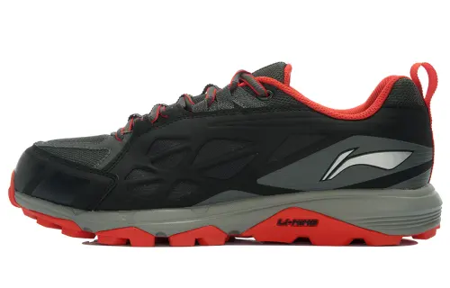 Li Ning Textile, Synthetic Leather Cushioning Slip Resistant Abrasion Resistant Low top Running Shoes Men's