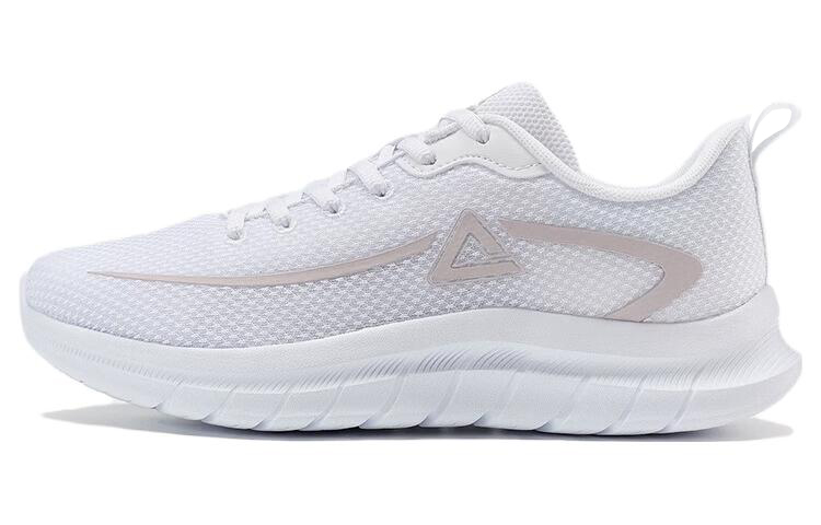 PEAK Qingyi Slip Resistant, Abrasion Resistant, Breathable Low top Running Shoes Women’s White Rose Pink